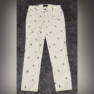 TALBOTS Flawless Five-Pocket Corduroy Penguin Ankle Pant Jean size 4 Womens